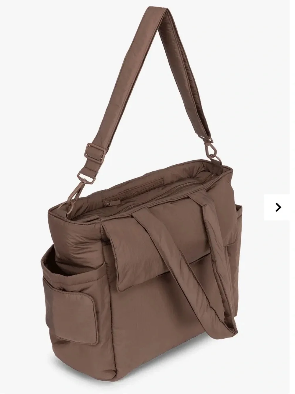 Calpak Diaper Tote Bag with Laptop Sleeve Hazelnut